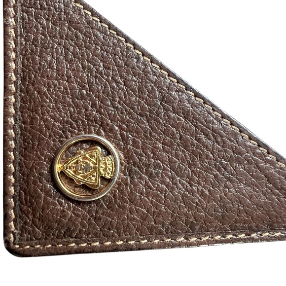 GUCCI Coated Canvas Monogram Checkbook Wallet - Brown - Picture 6 of 9